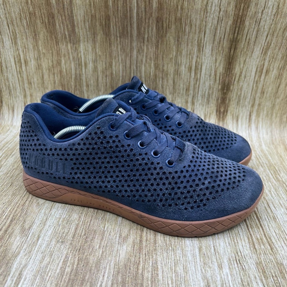 Women's Size 9.5 Men's Size 8 - Nobull Suede Sneakers Blue Gum Shoes Sneakers